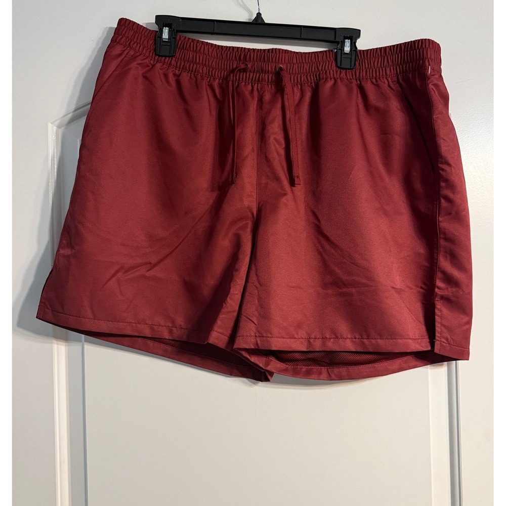 Tek Gear Shorts XL Burgundy NWT Water Repellent Key Loop Athletic Gym Gorpcore